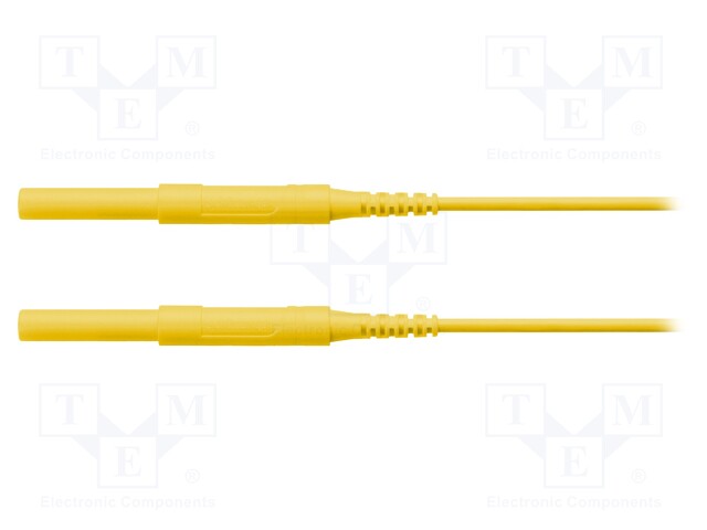 Test lead; 6kVDC; 6kVAC; 16A; 4mm banana plug-4mm banana plug