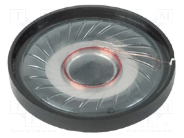 Loudspeaker; miniature; 40mW; 8Ω; Ø40x9.3mm; 20kHz; Ø: 40mm; PET
