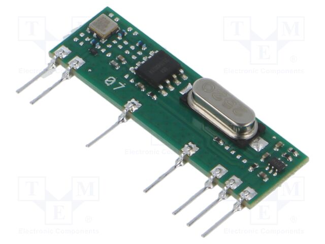 Module: RF; AM receiver; AM,ASK,OOK; 433.92MHz; -110dBm; 3÷5VDC