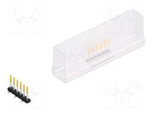 Connector: pin strips; pin header; male; PIN: 6; 2mm; SMT; 1x6; 100V