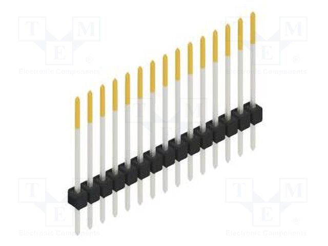 Connector: pin strips; pin header; male; PIN: 15; 2.54mm; THT; 1x15
