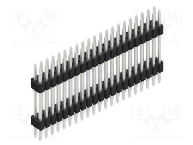 Connector: pin strips; pin header; male; PIN: 42; 1.27mm; THT; 2x21
