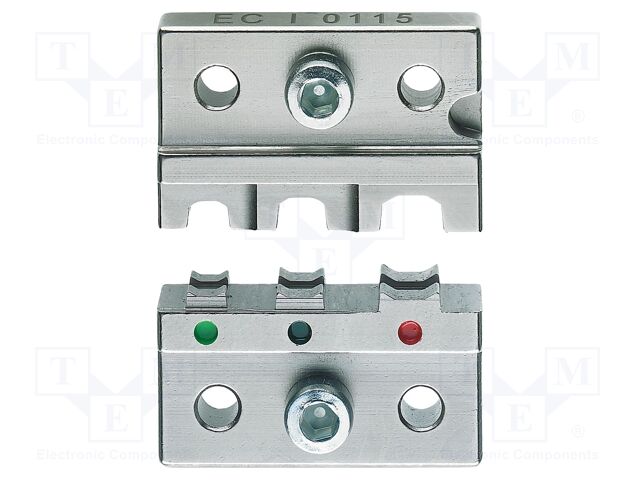 Crimping jaws; insulated terminals