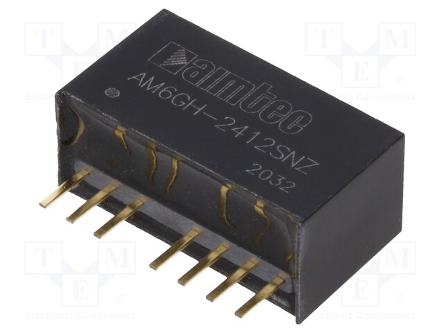 Converter: DC/DC; 6W; Uin: 9÷36V; 12VDC; Iout: 500mA; SIP8; 4.9g