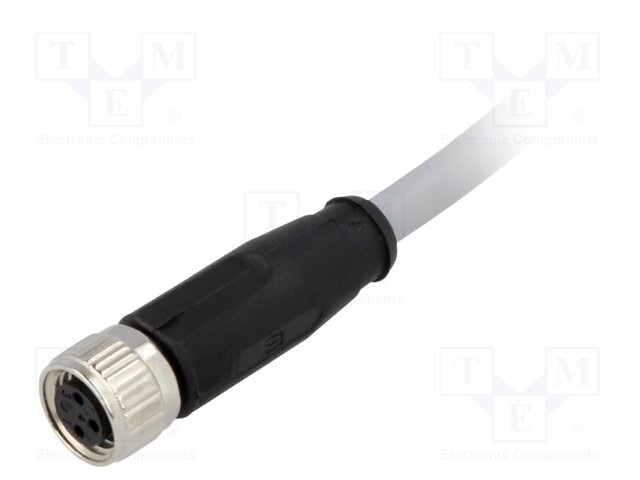 Connector: M8; female; PIN: 3; straight; with lead; plug; 2m; PVC