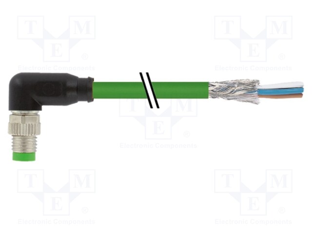 Connection lead; male; IP67; 50VAC; 60VDC; 4A; 1.5m; Series: 7000