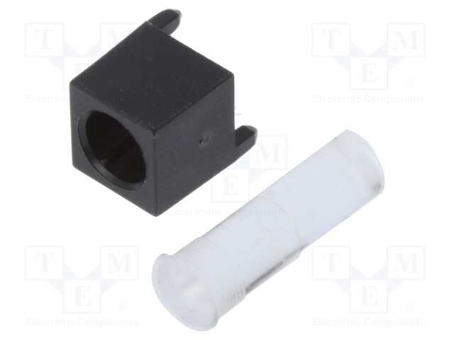 Fiber for LED; round; Ø4.6mm; Front: convex; flexible; silicone