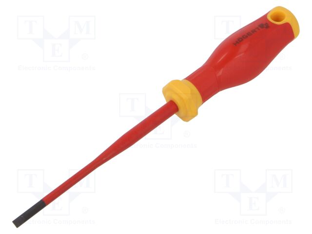 Screwdriver; insulated; slot; SL 4; 100mm; 1kVAC
