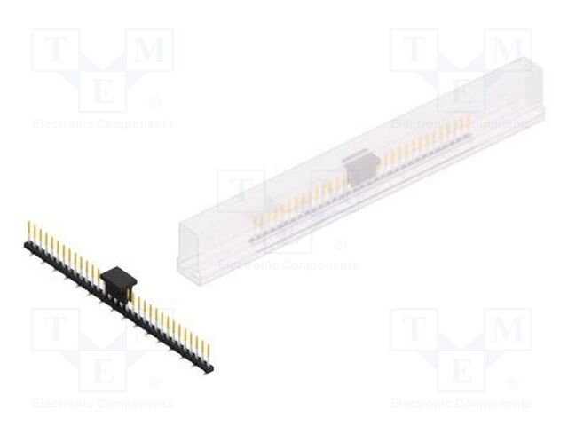 Connector: pin strips; pin header; male; PIN: 32; 2mm; SMT; 1x32