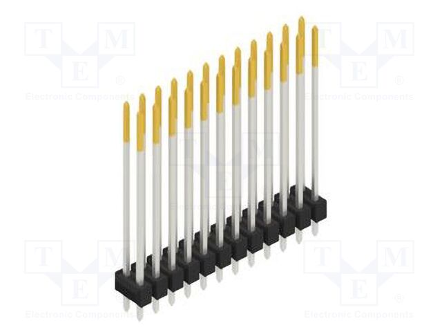 Connector: pin strips; pin header; male; PIN: 24; 2.54mm; THT; 2x12