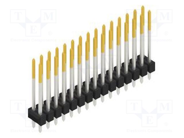 Connector: pin strips; pin header; male; PIN: 30; 2.54mm; THT; 2x15