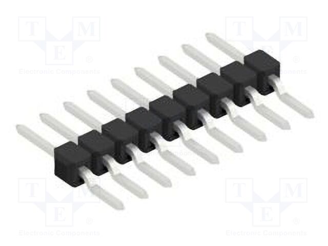 Connector: pin strips; pin header; male; PIN: 9; 2.54mm; SMT; 1x9