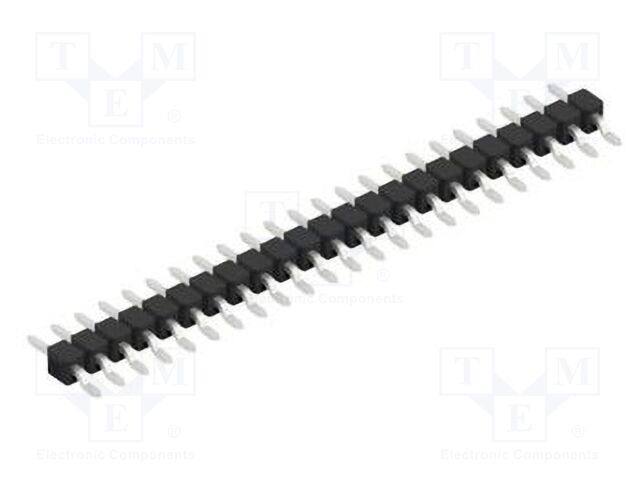 Connector: pin strips; pin header; male; PIN: 23; 2.54mm; SMT; 1x23