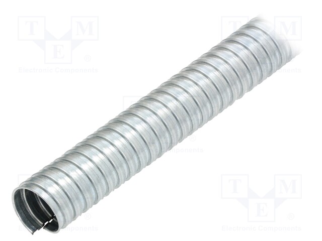 Protective tube; ØBraid : 25mm; galvanised steel; natural; IP40