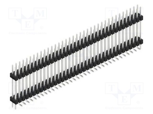 Connector: pin strips; pin header; male; PIN: 72; 2.54mm; SMT; 2x36