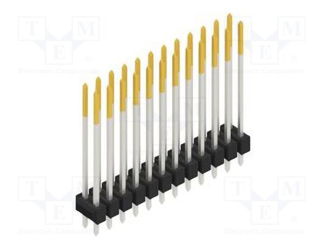 Connector: pin strips; pin header; male; PIN: 24; 2.54mm; THT; 2x12