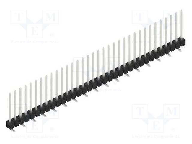 Connector: pin strips; pin header; male; PIN: 34; 2.54mm; SMT; 1x34