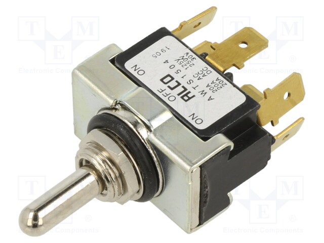 Switch: toggle; Pos: 3; DP3T; 20A/250VAC; 20A/30VDC; Illumin: none