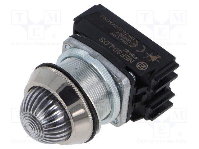Control lamp; 30mm; NEF30; Illumin: LED; Ø30.5mm; IP20; 24÷230VAC