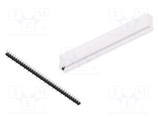 Connector: pin strips; pin header; male; PIN: 36; 2.54mm; SMT; 1x36