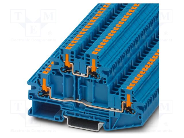 Splice terminal: rail; PTV; PA; L: 56mm; terminals: 4; W: 5.2mm
