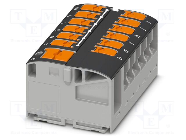 Splice terminal: rail; 24A; 450V; push-in; PA; L: 21.7mm; 0.14÷4mm2