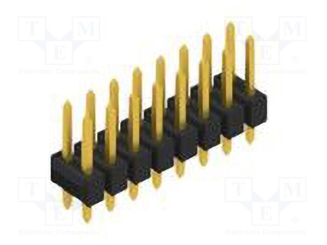 Connector: pin strips; pin header; male; PIN: 16; 2.54mm; THT; 2x8