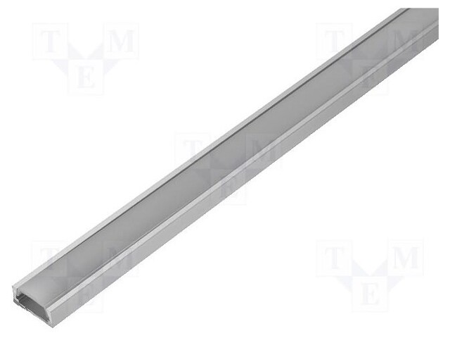 Profiles for LED modules; mat; surface; L: 2m; aluminium