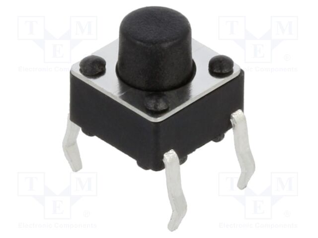 Microswitch TACT; SPST; Pos: 2; 0.05A/12VDC; THT; 1.57N; 6x6x3.5mm
