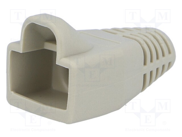 RJ45 plug boot; 6mm; Colour: light grey