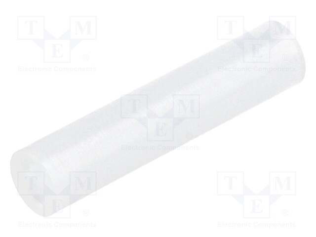 Spacer sleeve; LED; Øout: 5mm; ØLED: 5mm; L: 22.5mm; natural; UL94V-2