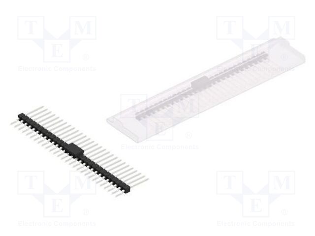 Connector: pin strips; pin header; male; PIN: 28; 2.54mm; SMT; 1x28