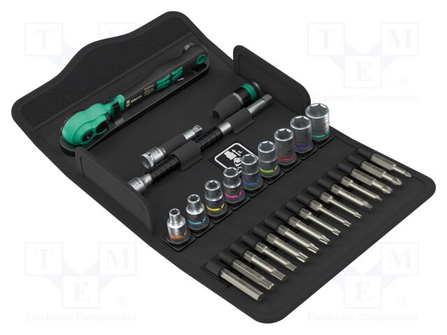 Wrench: socket spanner; 6-angles; hex key,Phillips,Torx®; 1/4"