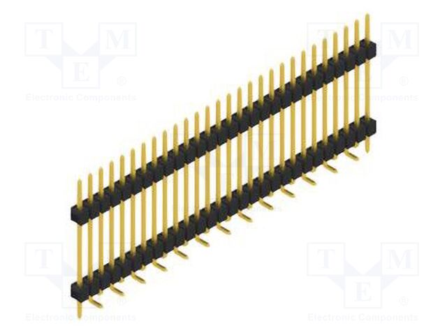 Connector: pin strips; pin header; male; PIN: 28; 2.54mm; SMT; 1x28