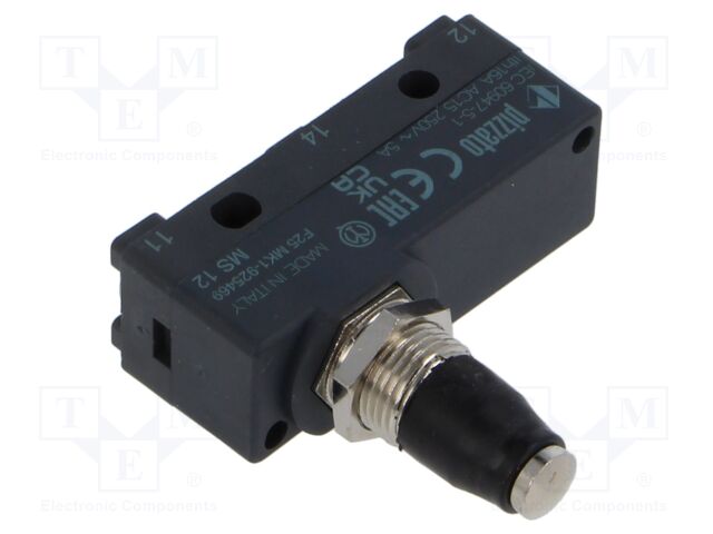 Microswitch SNAP ACTION; 16A/250VAC; with pin; SPDT; ON-(ON)