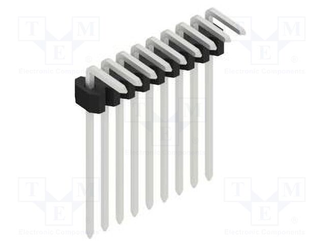 Connector: pin strips; pin header; male; PIN: 9; 1.27mm; THT; 1x9