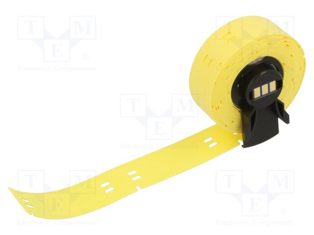 Label; yellow; glueless; -40÷90°C