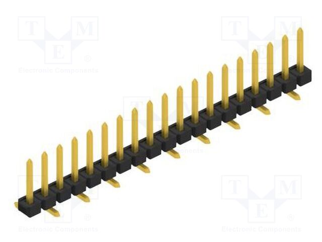Connector: pin strips; pin header; male; PIN: 19; 2.54mm; SMT; 1x19