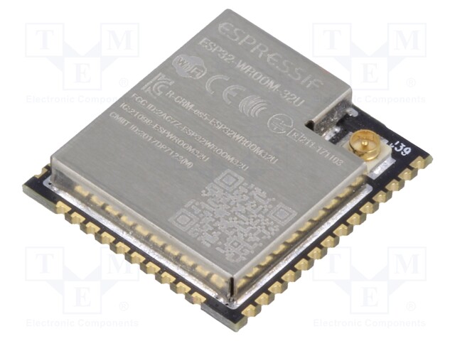 Module: IoT; Bluetooth Low Energy,WiFi; SMD; 18x19.2x3.2mm; U.FL