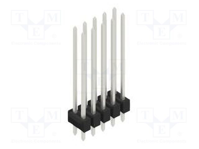 Connector: pin strips; pin header; male; PIN: 10; 2.54mm; THT; 2x5