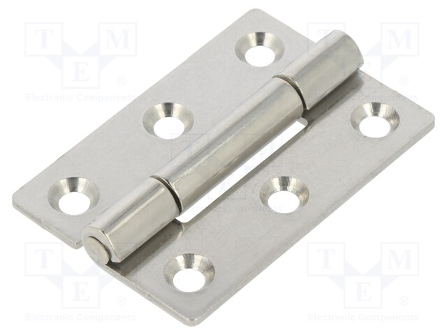 Hinge; Width: 40mm; stainless steel; H: 60mm