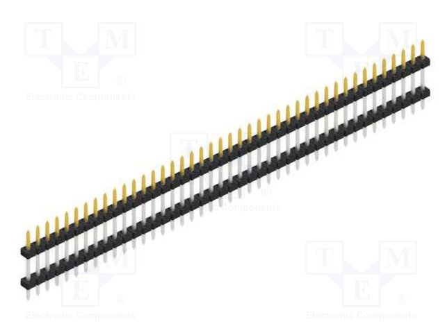 Connector: pin strips; pin header; male; PIN: 42; 2mm; THT; 1x42