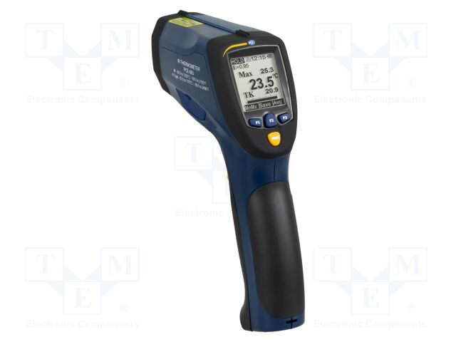 Infrared thermometer; LCD 2"; -50÷1200°C; Accur.(IR): ±3°C; IP20