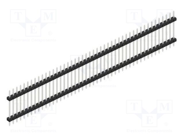 Connector: pin strips; pin header; male; PIN: 46; 2mm; THT; 1x46