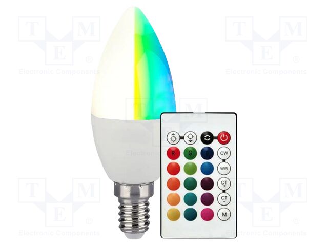 LED lamp; E14; 220÷240VAC; 320lm; 200°; CRImin: 80; 40W; Energy.cl: F