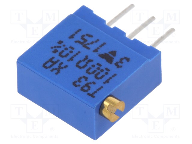Potentiometer: mounting; multiturn; 100Ω; 500mW; THT; ±10%; linear