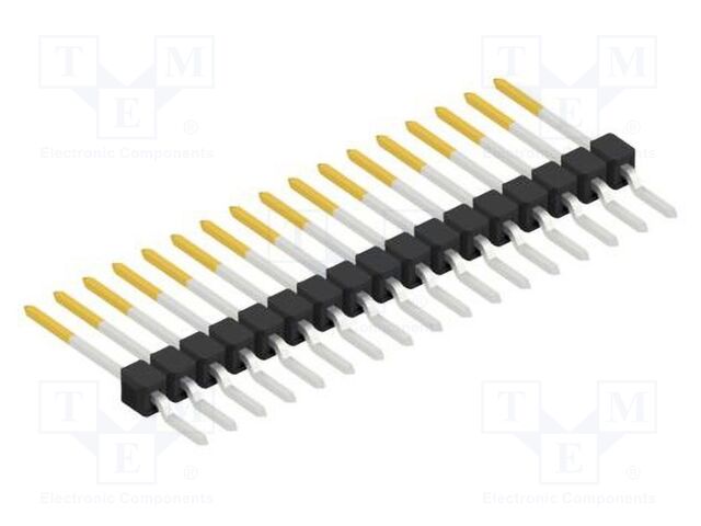 Connector: pin strips; pin header; male; PIN: 17; 2.54mm; SMT; 1x17