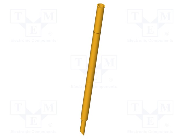 Test probe socket; Contact plating: gold-plated; soldered
