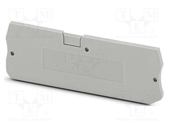 End piece; L: 24.3mm; W: 2.2mm; H: 72.2mm; Body: grey