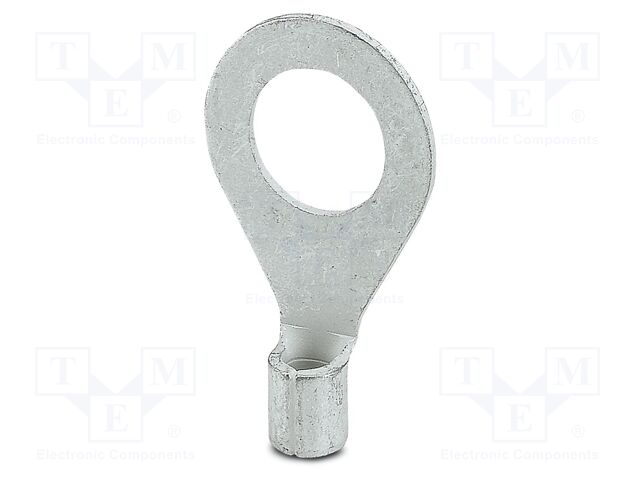 Non-insulated; Body: silver; Tip: ring